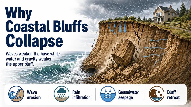 Why Coastal Bluffs Collapse
