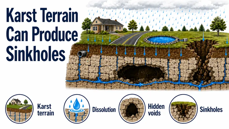Why Karst Terrain Can Produce Sinkholes