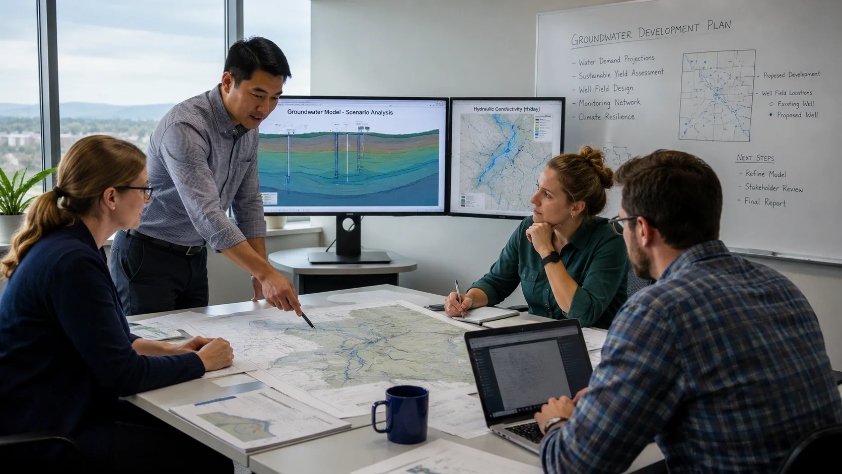 Professional geoscience work and development context.