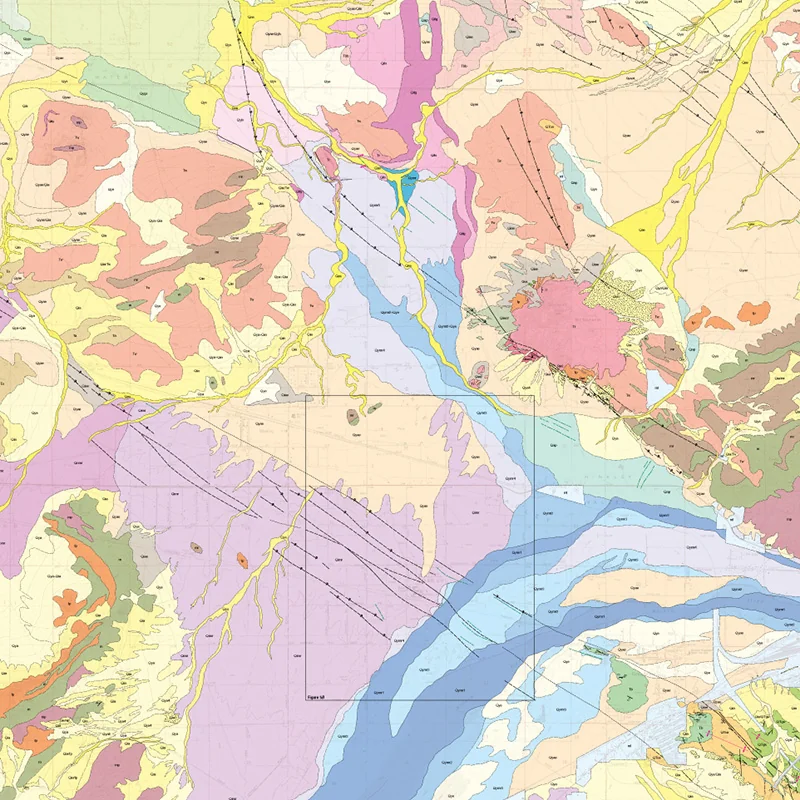 A geologic map.